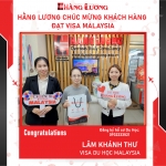 CHÚC MỪNG BẠN LÂM KHÁNH THƯ ĐẠT VISA DU HỌC MALAYSIA TẠI ĐẠI HỌC NOTTINGHAM MALAYSIA